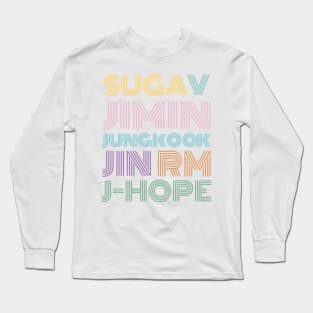 Bangtan names Long Sleeve T-Shirt